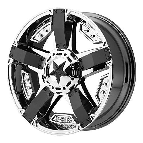 XD Series by KMC Wheels XD811 Rockstar II Bright PVD Wheel With Matte Black Accents (20x12"/8x180mm, -44mm offset)