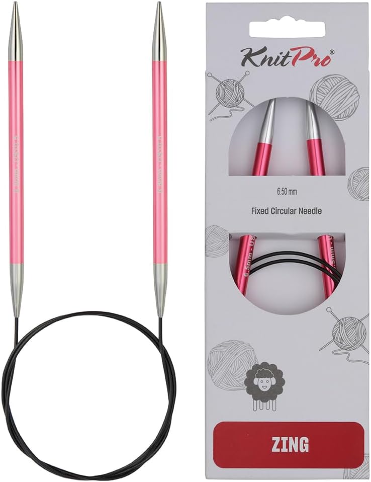 KnitPro Zing Fixed Circular Needles 32" (80cm) | Size 6.50mm