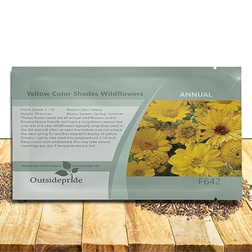 Outsidepride Yellow Wildflower Seeds, 10,000 Pcs