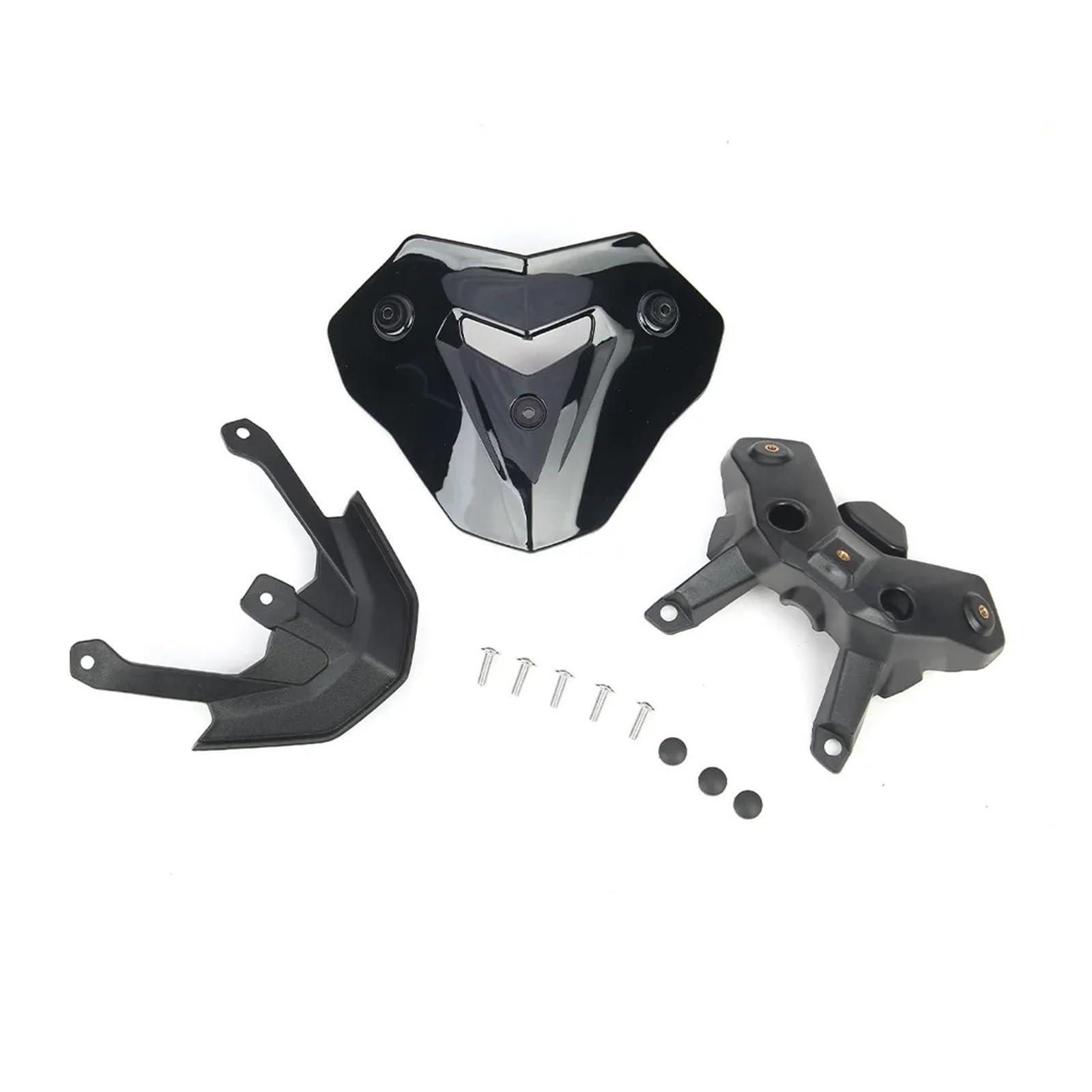 CUPOLINO Parabrezza Staffa Opzionale Sport Style Street Riding Deflettore Del Vento Parabrezza Moto Per BMW F900R 2020-2025 Parabrezza Spoiler(Black with Bracket)