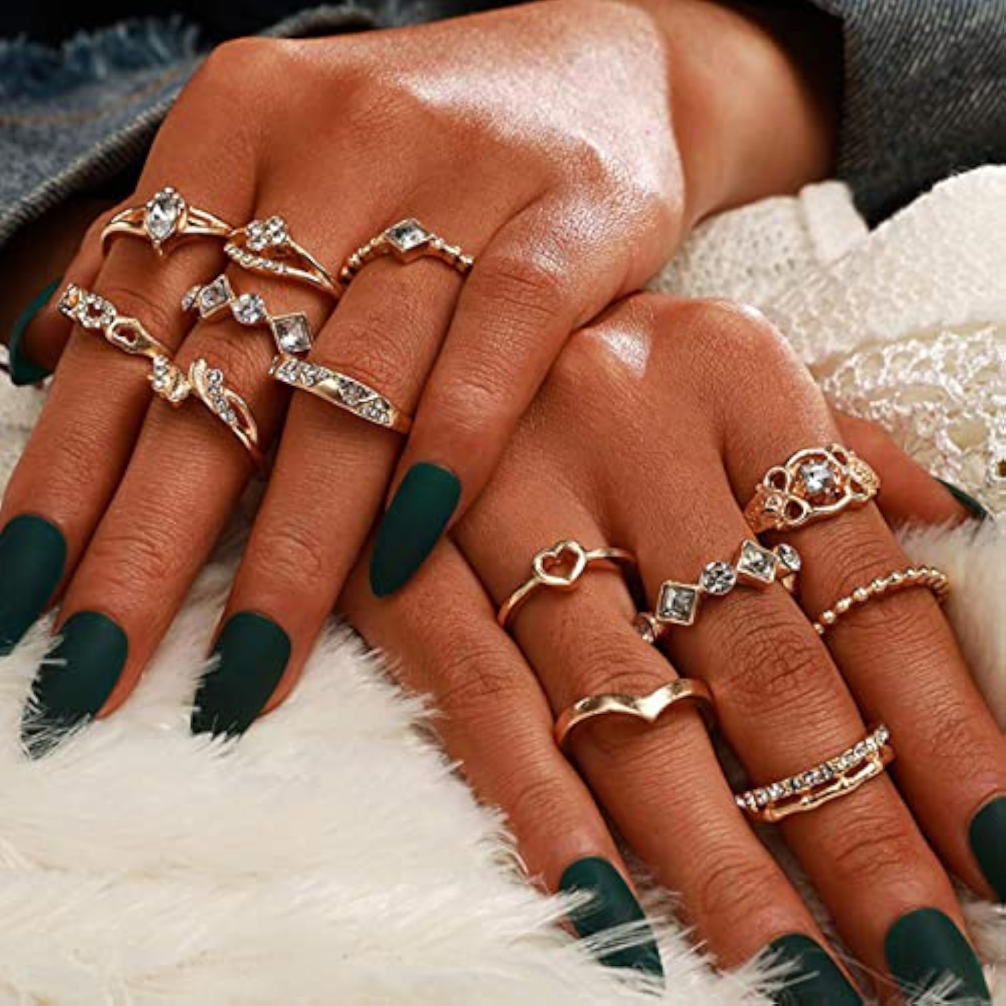 Contemporary Stackable Rings Set - Jewellery