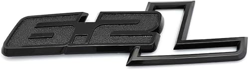 Miniatura 2 de 2 emblemas de motor 3D 6.2L insignia de la puerta del tronco parachoques auto etiqueta engomada para 19-21 Chevrolet Silverado 6.2L emblema negro