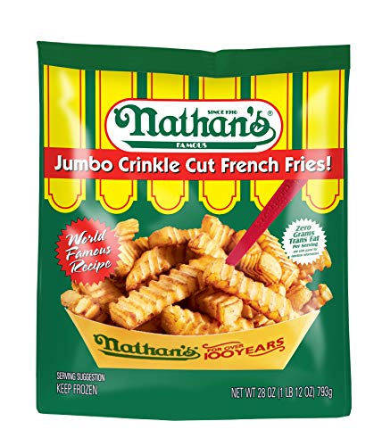 Nathan's Famous Jumbo Crinkle Cut French Fries, 28 oz (Frozen)