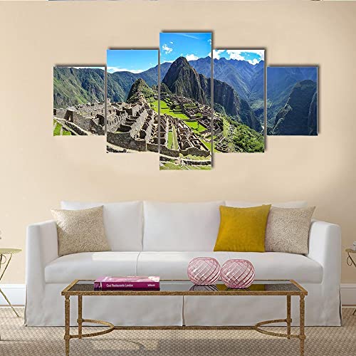 Poster mural de Machu Picchu résolvant le vide des grands murs avec une toile de 200x100 cm