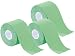 Produktbild newgen medicals Lymphtape: Kinesiologie-Tape aus Baumwollgewebe, 3er-Set, grün (Klebeband für Taping)