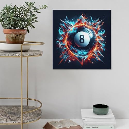 Impression sur toile de billard de qualité supérieure 50x50 cm moderne