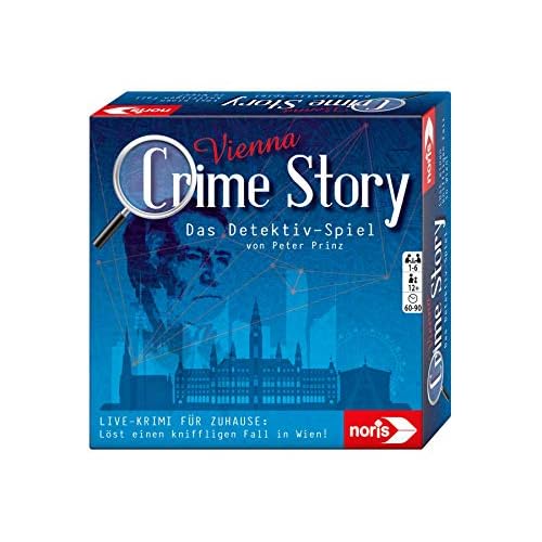 Noris 606201888 Crime Story Vienna – Juego de Crimen para Adultos y niños a Partir de 12 años – Juego de Cartas de Detective sobre el Tema Viena para 1 a 6 Jugadores