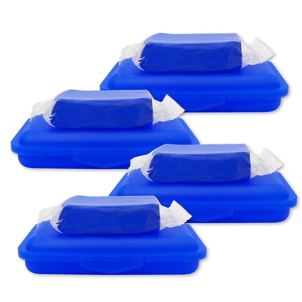 ABACUS® Lackknete 4X 200 g (7751.4) - Lackreinigungsknete Reinigungsknete Lack Auto Reinigungsknete
