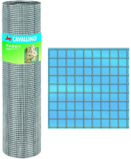 Rete cavallino rabbit zincata 6,3x6,3 filo 0,55 10 m h. 100 cm