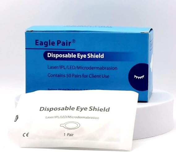 Eagle Pair IPL/LED/Microdermabrasion Laser Eye Shield For Laser Beauty Cosmetology Treatment OD7+ 190-11000nm Pack of 100 pairs