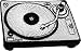 Novelty Iron on - Music Themed Rock n Roll Turntable Rap Logo Patch