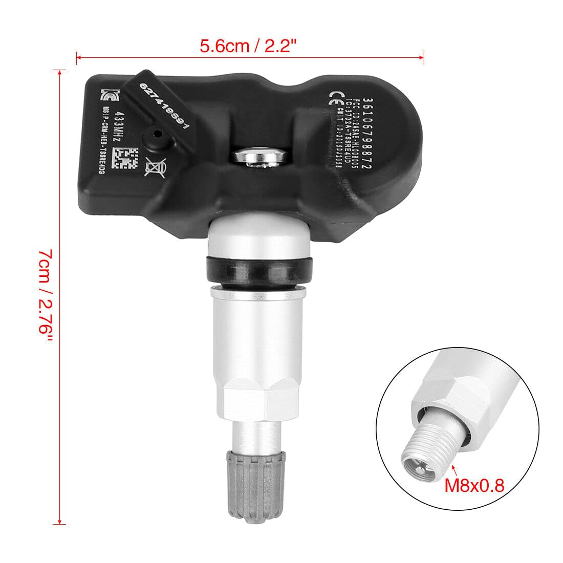 ISTOVO Sensore Pressione Pneumatici TPMS per 3 4 5 6 7 Serie X1 X3 X4 Z4 Mini 36106798872,36106874830,36106890964