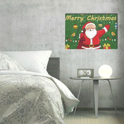 Impression toile Père Noël OUSIKA, le cadeau idéal pour décorer la chambre
