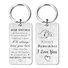 Brother Gifts from Sister, I Love You Brother Birthday Gifts Ideas, I Will Always Your Back Brother Graduation Gifts for Men Fathers Day Key Chain
