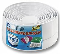 Algopix Similar Product 20 - Geschenkboxen Folia White Plain Round