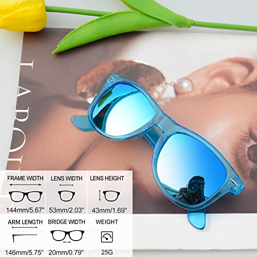 Image of Joopin Square Sunglasses Polarized UV400 Designer Sun Glasses Men Women | Oversized, Plastic Frame, Retro, Vintage, Unisex, Trendy Shades for Driving, Party, Fishing, Business, Costume
