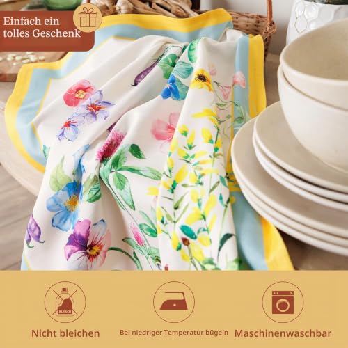 Maison d'Hermine Küchenhandtuch 100% Baumwolle (50 cm x 70 cm, Set von 3) – Ansicht 5