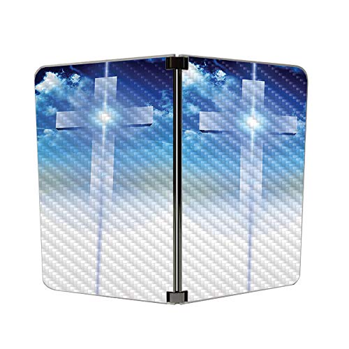 Image of MightySkins Carbon Fiber Skin for Microsoft Surface Duo - Cross | Protective, Durable Textured Carbon Fiber Finish | Easy to Apply, Remove, and Change Styles | Made in The USA