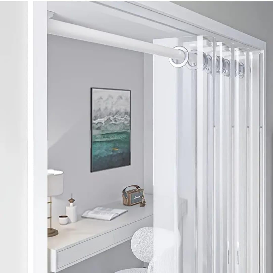 Outdoor Transparent PVC Solid Waterproof Curtain for Balcony All Seasons, AC, Rain, Dust & Wind Protection (4FTX5FT, Pack of 1)-image-20