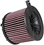 K&N Engine Air Filter: Increase Power & Acceleration, Washable, Premium, Replacement Car Air Filter: Compatible with 2015-2018 AUDI (A4, Quattro, A5, Sportback, Q5 II, RS4, RS5, S4, S5, FAW A4),E-0646