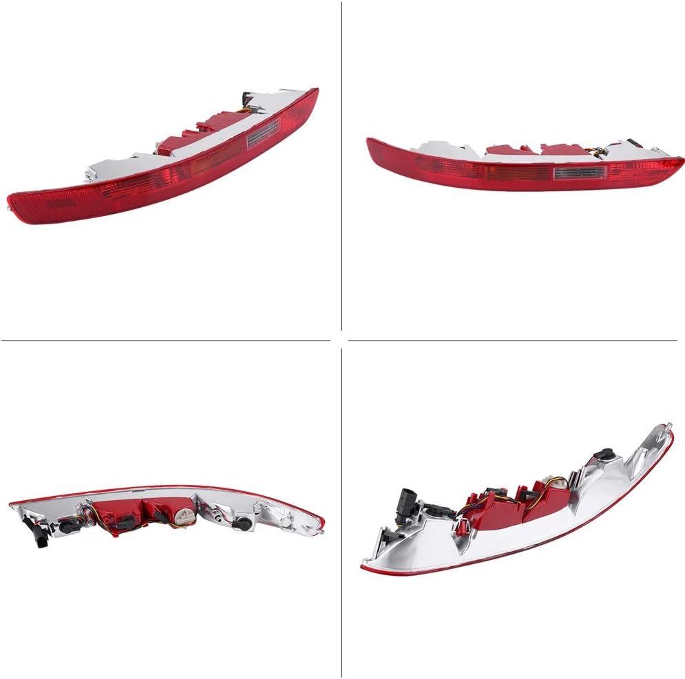 Qiilu Rear Bumper Tail Light Reverse Stop Fog Lamp for 2009-2017 Compatible with SQ5 2014-2017 Replacement for 8R0945096