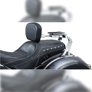 Kuryakyn Multi-Purpose Driver/Passenger Backrest Without Mount (Chrome) Compatible With 06-16 HARLEY FLHX2