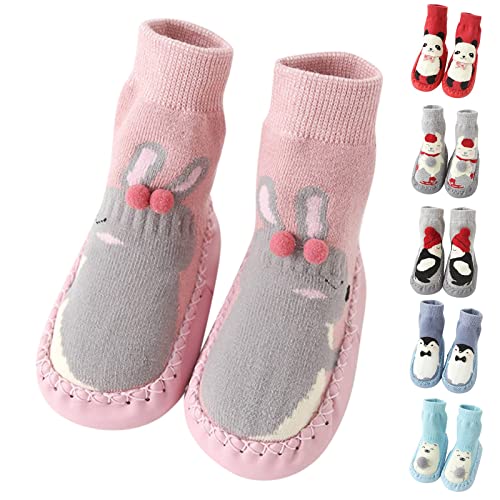 Baby Shoes,Autumn Winter Baby Shoes Cute Rabbit Bear Cartoon Children Cotton Warm Soft Non Slip Floor Boots3