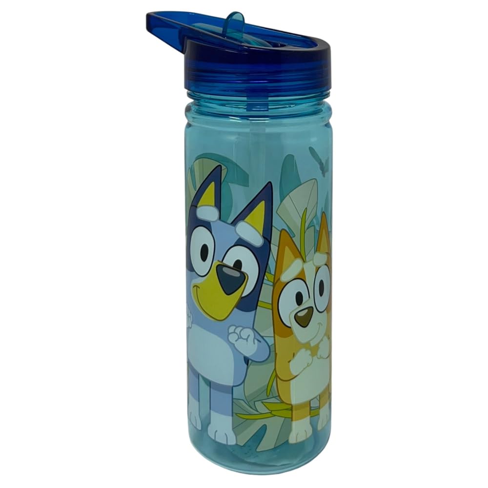 Cartoon Bluey Ecozen Tritan Bottle With Folding Spout, 580Ml Kids Bottle, Bpa Free