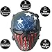 Anyoupin Paintball Mask,Skull Full Face Airsoft Mask with Mesh Army Fans Supplies M06 Tactical Mask for Halloween Paintball Airsoft CS Game Cosplay and Party CA