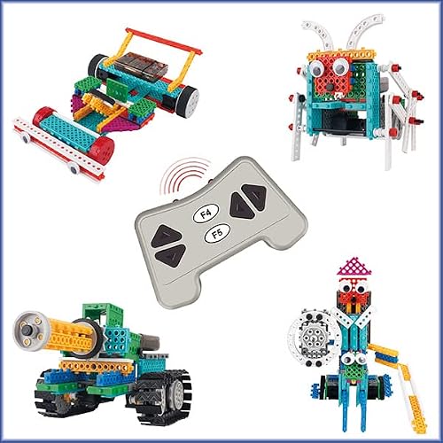 Think Gizmos Robotic Kit For Kids Aged 6 7 8 9+, Ingenious Machines Remote Control Building Kits For Kids – Tg633 Awesome Fun Build Your Own Robot Toy (All Batteries Included) #TOP14