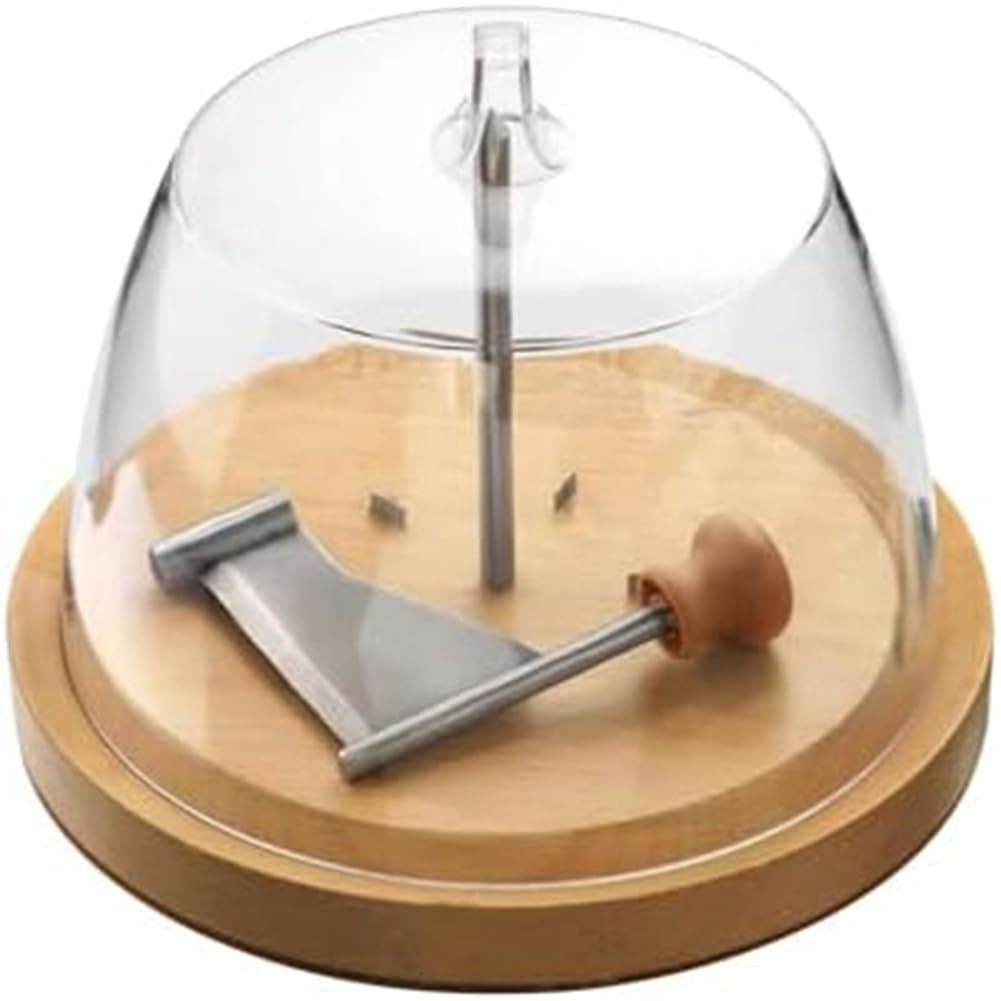 Mskidand Wood Color Cheese Cutter Cheese Curler Rust Proof Handheld Cheese Flaker Multifunctional Kitchen Utensils For Cheese Wheel