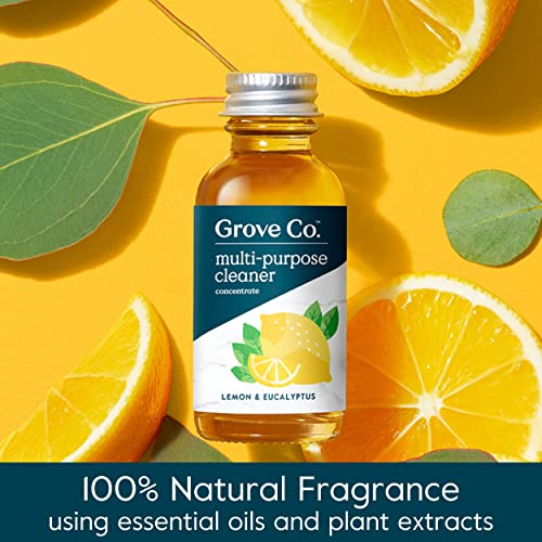 Image of Grove Co. Multi-Purpose Cleaner Refills & Glass Bottle, Lemon & Eucalyptus