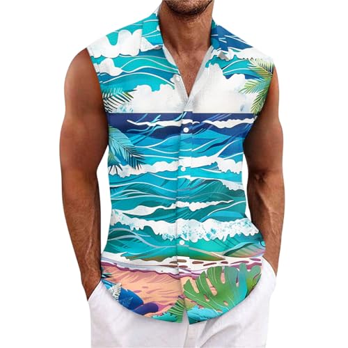 Ärmelloses Shirt Herren Hawaii Hemd Sommer Men Tank Top Stringer Strandhemd Leicht Atmungsaktiv Coole Shirts Party Urlaub Must Haves Festival Outfit L für 14,97 EUR bei Amazon Bild: Ärmelloses Shirt Herren Hawaii Hemd Sommer Men Tank Top Stringer Strandhemd Leicht Atmungsaktiv Coole Shirts Party Urlaub Must Haves Festival Outfit L für 14,97 EUR bei Amazon