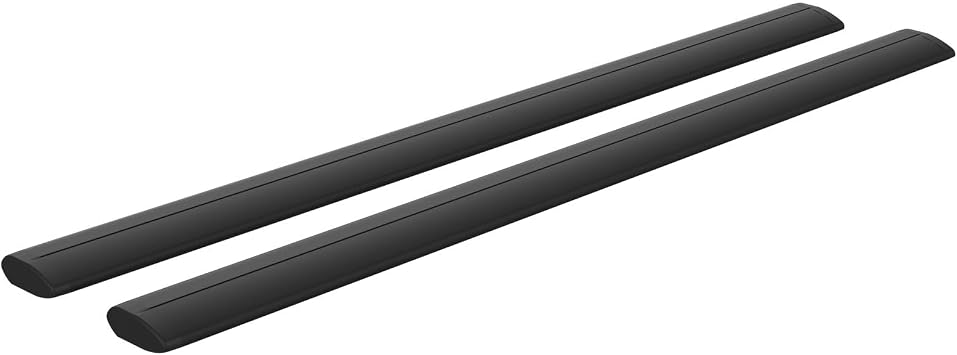 Roof Rack Lockable Aluminium crossbars Compatible with Honda Pilot 5d (2012->2015) with Raised Rails. CRUZ Airo Dark 138 (Black) with CRUZ FIX feet and Anti-Theft Locks.