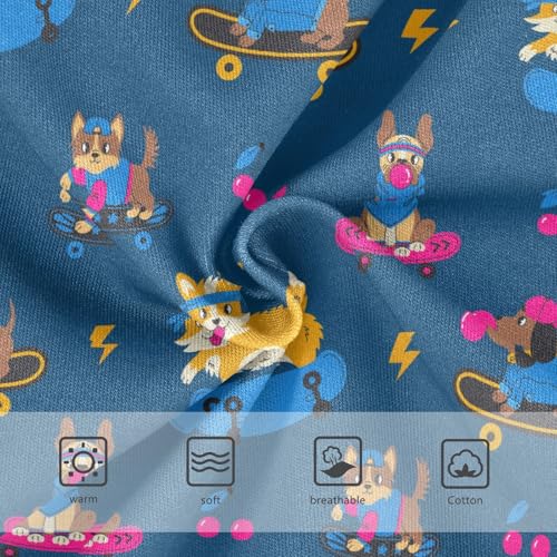 Girls' Underwear Dog Skateboard Cotton Stretch Comfort Toddler Panties3