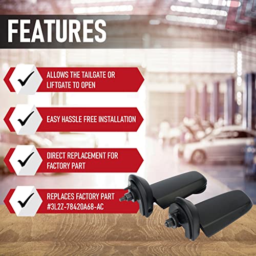 Rear Window Hinge Set (Left And Right) - Compatible With Ford Explorer And Mercury Mountaineer 2002-2005 - Replaces 3L2Z-78420A69-Ac, 3L2Z-78420A68-Ac, 924-160 - Rear Glass Hinges #TOP1