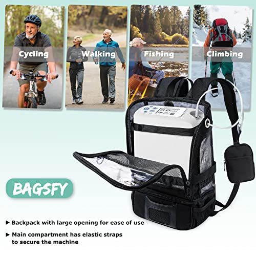 Image of BAGSFY Oxygen Concentrator Backpack for Inogen One G5, G3, Rove 6, Lightweight Machine Carrying Bag for Inogen One G5 Accessories and Battery.