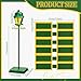 Colingmill 6 Pcs Street Sign Lamp Post Centerpiece Wooden Lamp Post with Street Party Sign Sticker for Toy Decor Friend Birthday Party Supplies Decoration(Green)