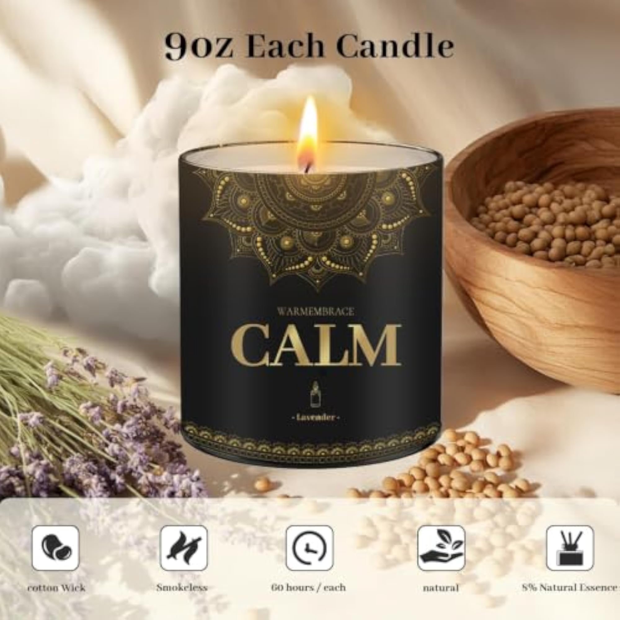 Set of 2 Scented Jar Candles