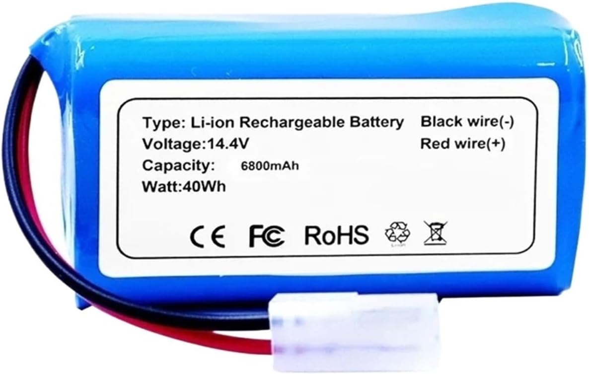 4S1P 14.4V 3500mAh Li-ion Battery Pack, Compatible For Xiaomi, Compatible For Mijia, Robot Vacuum-Mop Essential G1 MJSTG1, SKV4136GL H18650CH R30 R35(2600mAh)