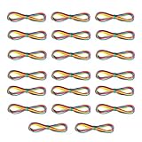 Vauki Juego de 20 giros de dedos, arco iris, juego de hilo, juego de hilo...