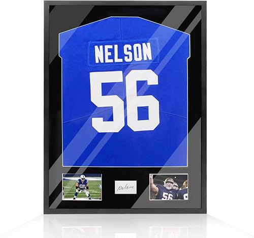 Miniatura 7 de Snail Estuche de madera con marco de jersey de 32 x 24 pulgadas, para montar en la pared, para béisbol, baloncesto, fútbol, hockey, camiseta