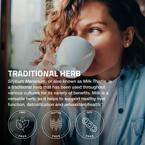 Bronson Milk Thistle 1000 Mg Silybum Marianum Antioxidant & Liver Health Support - Non-Gmo, 120 Capsules #TOP3