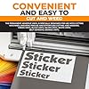 VGOLTD Permanent Adhesive Vinyl Roll βGlossy Self Adhesive Cutting Vinyl Easy Weed Vinyl for Decals Mugs Car Stickers & DIY Crafts Compatible with Cricut & Silhouette Machines (Dark Grey, 30 x 100 cm) #4