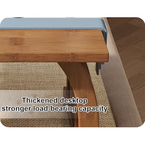 Table basse japonaise en bambou pour petits salons et espaces zen - 6