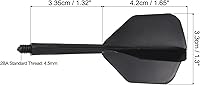 Vista 2 de PATIKIL Integrated Dart Shaft & Flights, Durable Plastic Dart Flight Set