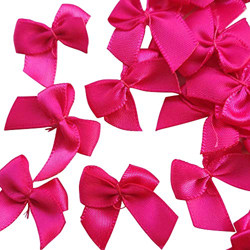 Chenkou Craft 60Pcs Mini Satin Ribbon Bows Flowers 1