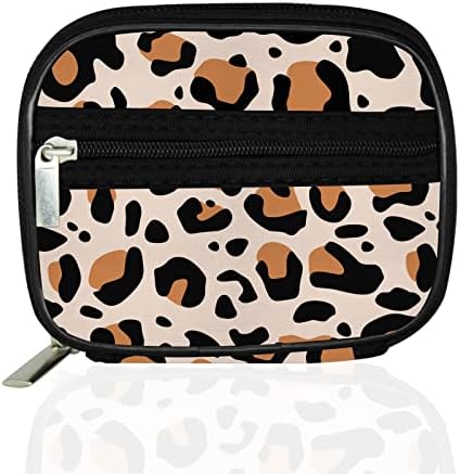 Serfeymi Weekly Travel Pill Organizer Pill Case for Purse with Removable 7 Day Pill Box, Fashionable Travel Medicine Organizer Pill Container for Medicine, Vitamin, Supplement - Brown 02