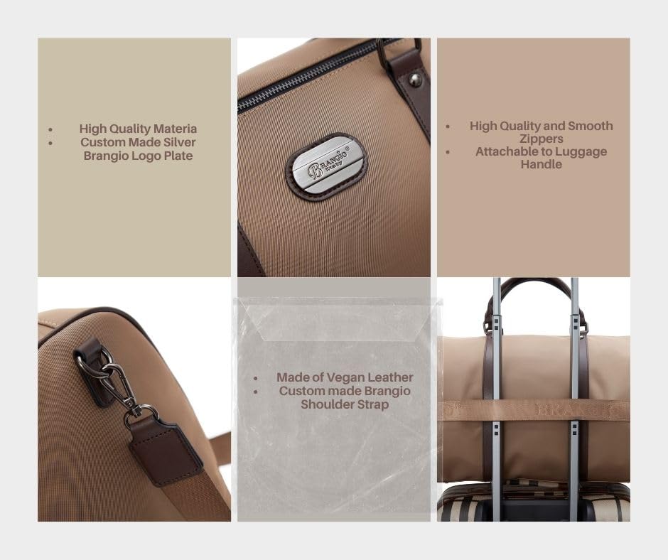 Modern Utility Tote – Water-Resistant Weekender Bag with Shoulder Strap | U.S.A. Company Ships from L.A.3