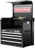 Vista 1 de CRAFTSMAN S2000 - Cofre de 4 cajones de 26 pulgadas con luz y división (CMST32642BK)